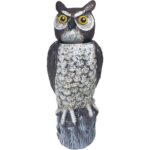 Dalen Motion Activated Solar Power 18" Hand Painted Owl